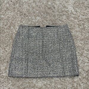 J. Crew Black and White Tweed Mini Skirt